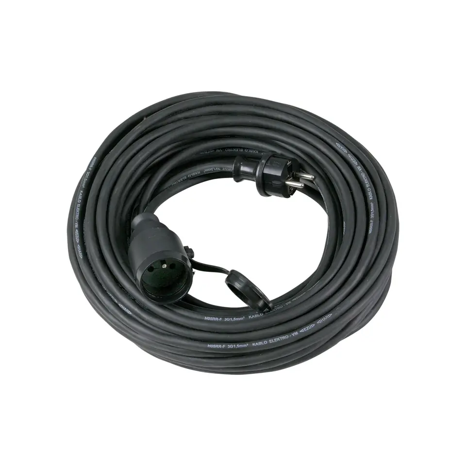 Удължител JONEX PS-170G/IP44-10 10м 3×1.5мм2 черен