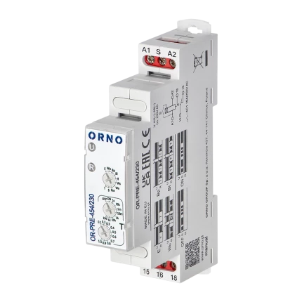 Реле за време OR-PRE-454/UNI 12-240VAC/DC