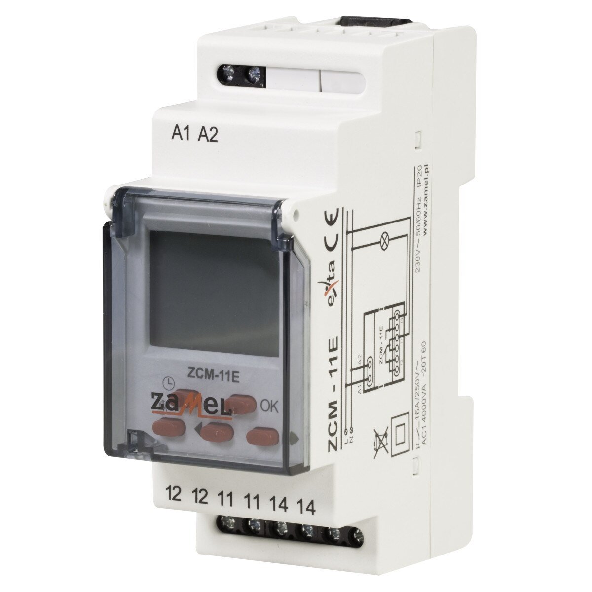 Програмируем таймер ZCM-11E ZAMEL 230VAC