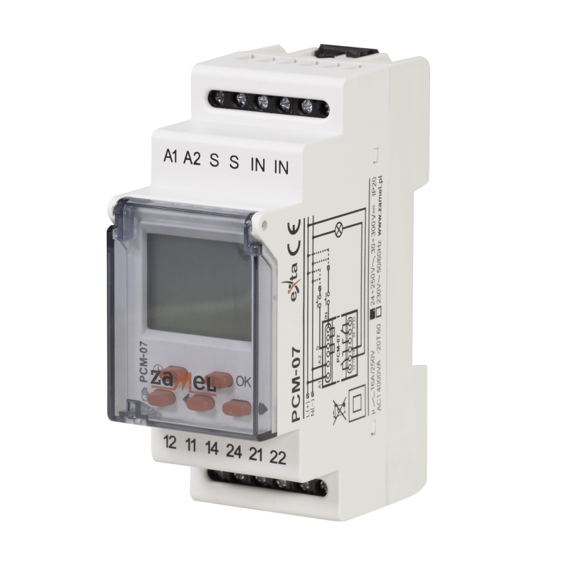 Програмируем таймер PCM-07/U 24-250VAC