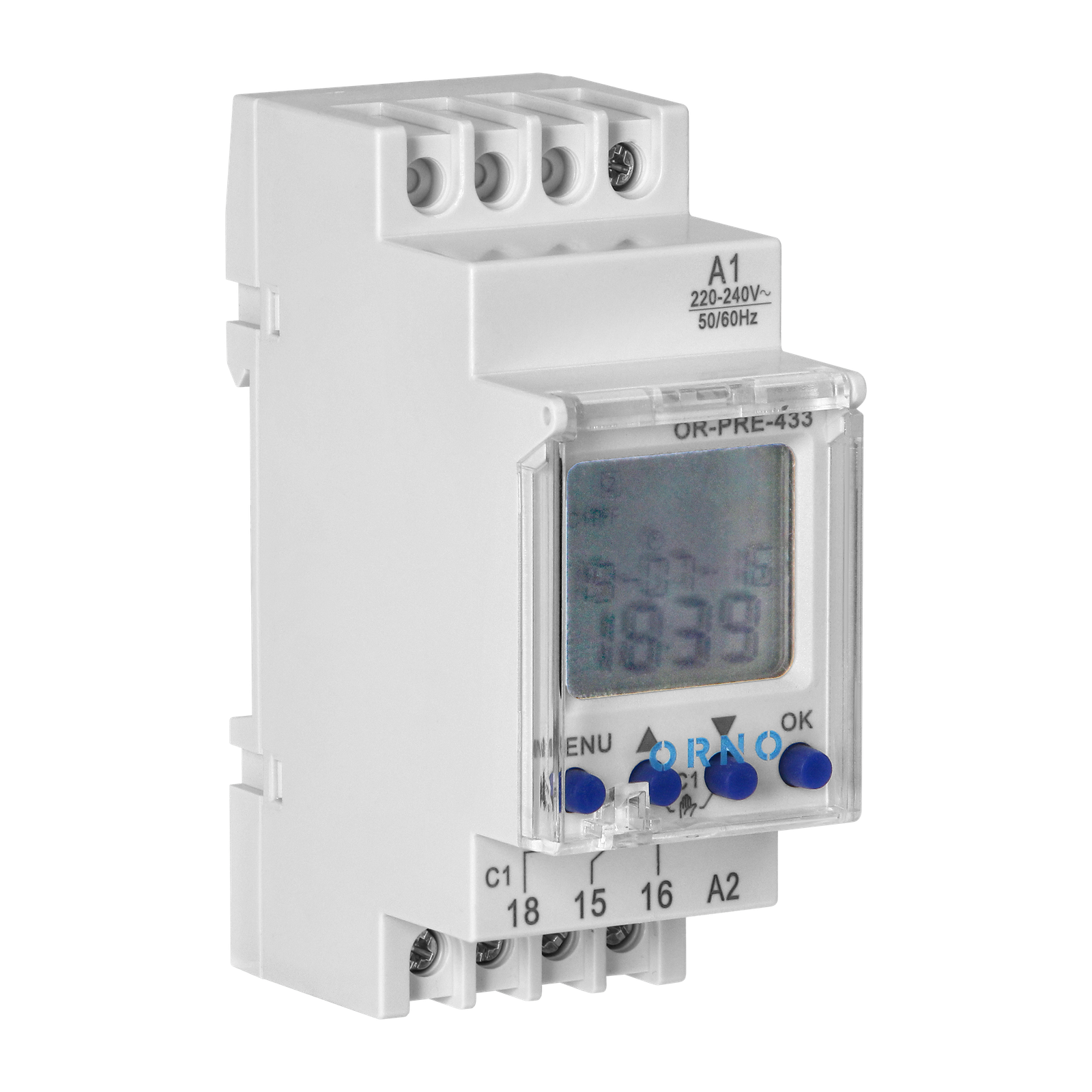 Програмируем таймер OR-PRE-433 230VAC