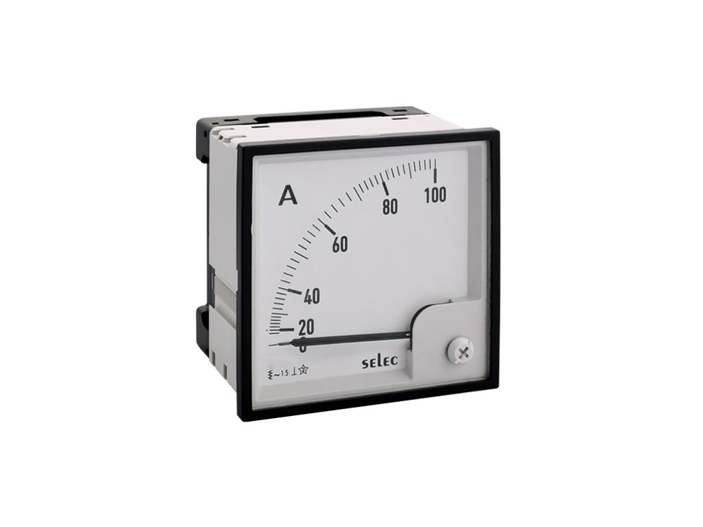 Аналогов панелен амперметър AMID2100ACE 0-100A/AC